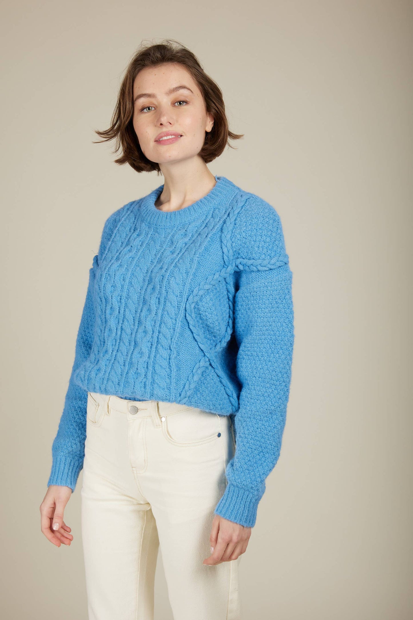 POMME - Pullover mit Zopfmuster aus Mohair