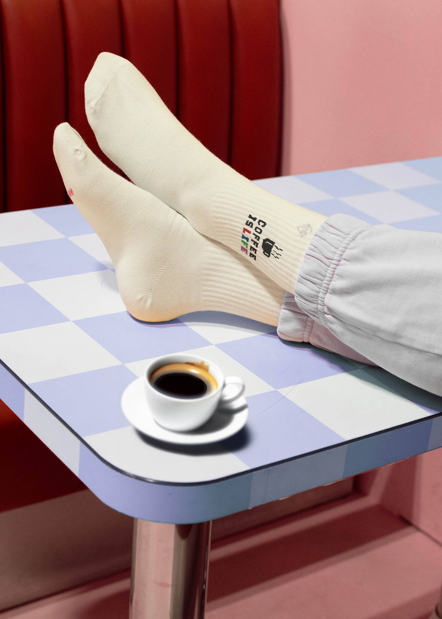 Coffee is life - Tennis Socken : 35-38