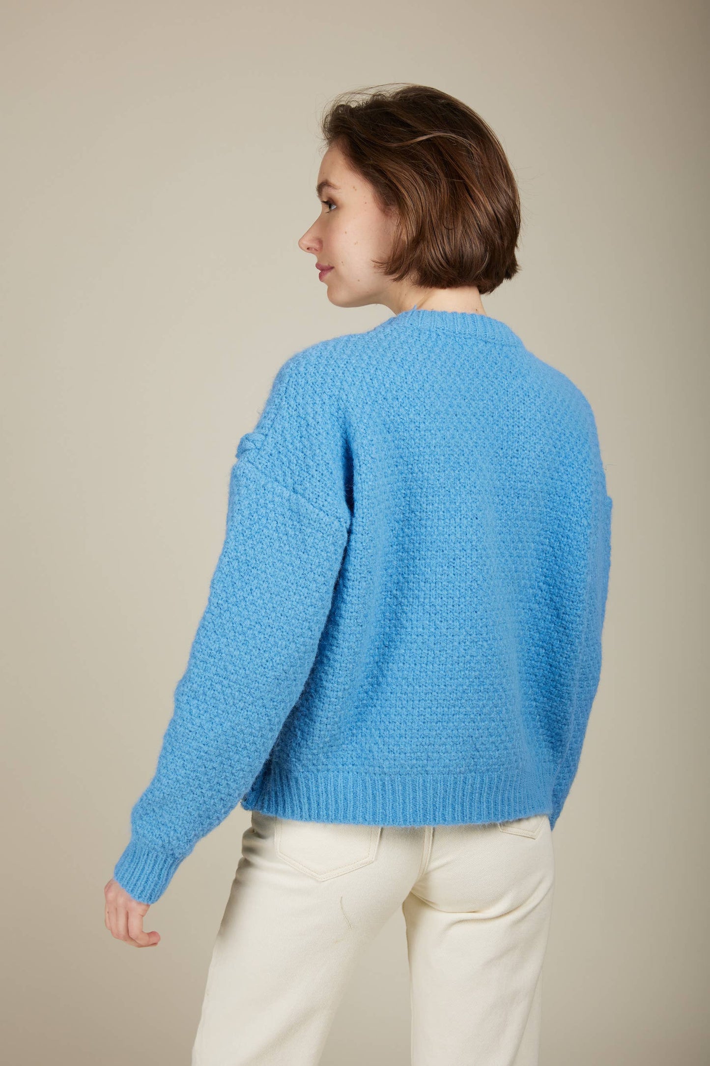 POMME - Pullover mit Zopfmuster aus Mohair