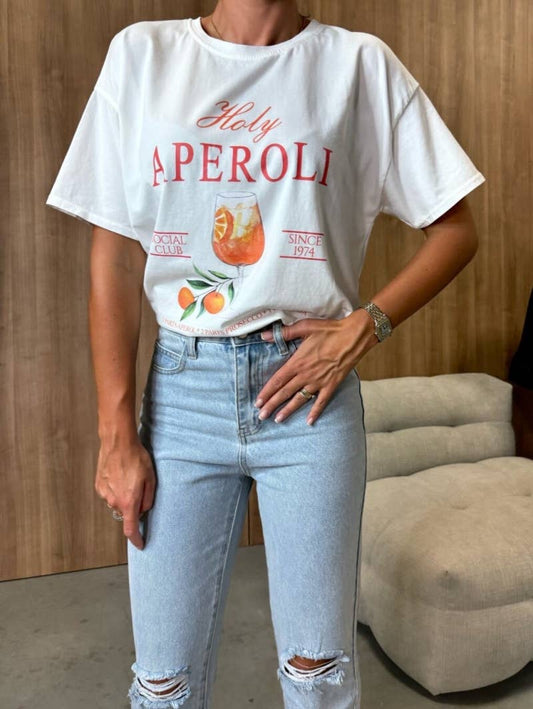 Bedrucktes T-Shirt Aperoli