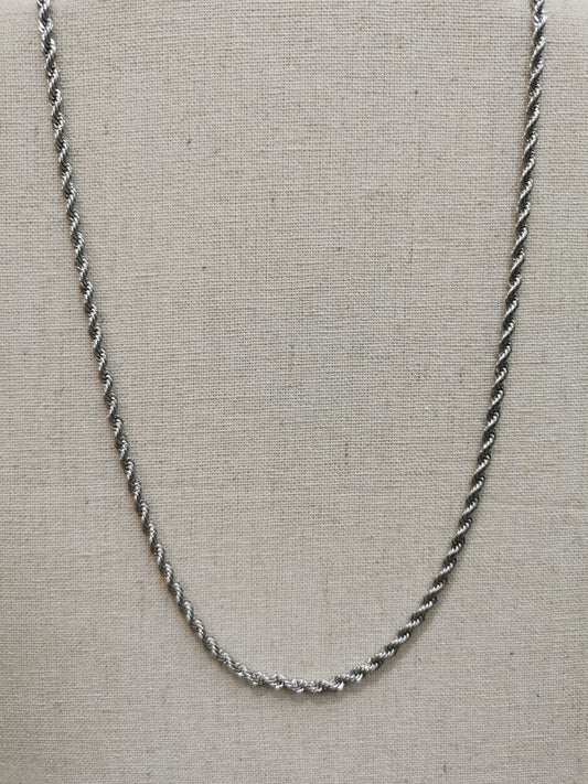Twist Halskette | : 3mm / Silber / 45+5cm