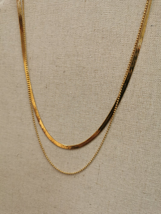 Sleeky | 18K vergoldete Halskette: Gold